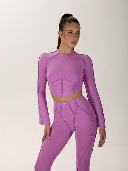 FITRUN Long Sleeve-Corset DISCO Versa "Fuchsia VE"