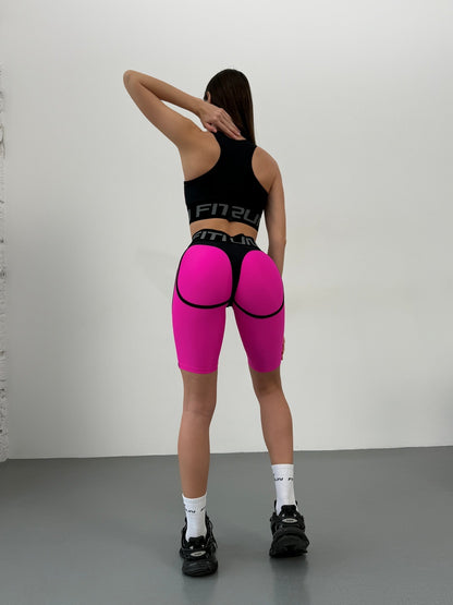 Cycling Short FITRUN Cycling Super Nuts "Pink"