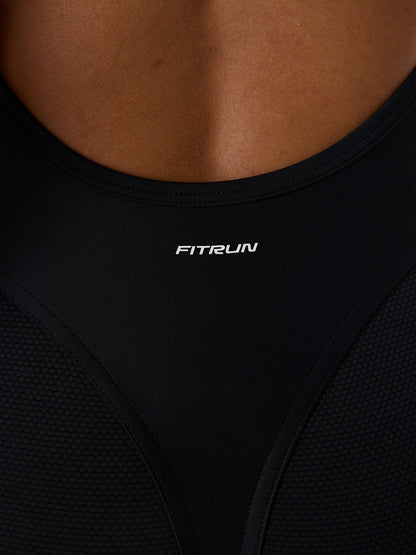 Jumpsuit FITRUN Body X SHORT "Black Relief"