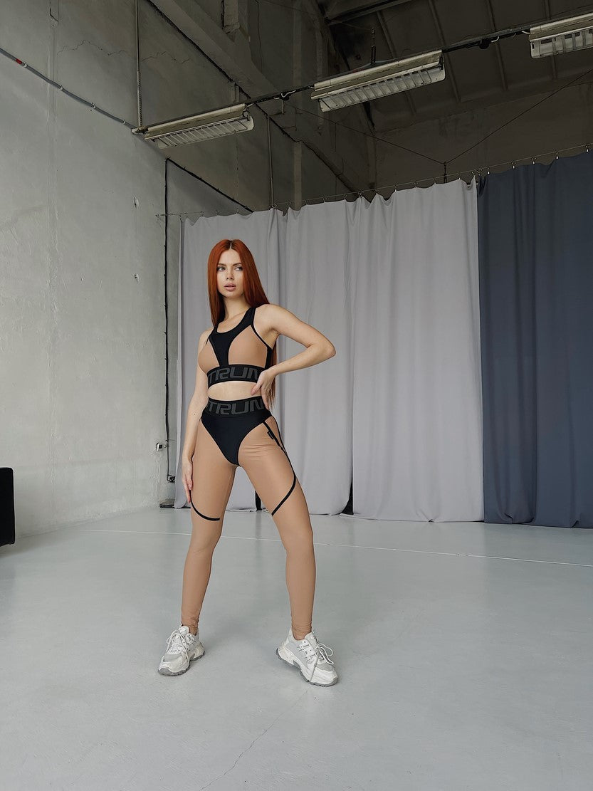 Leggings FITRUN Leggings Super Nuts "Nude"