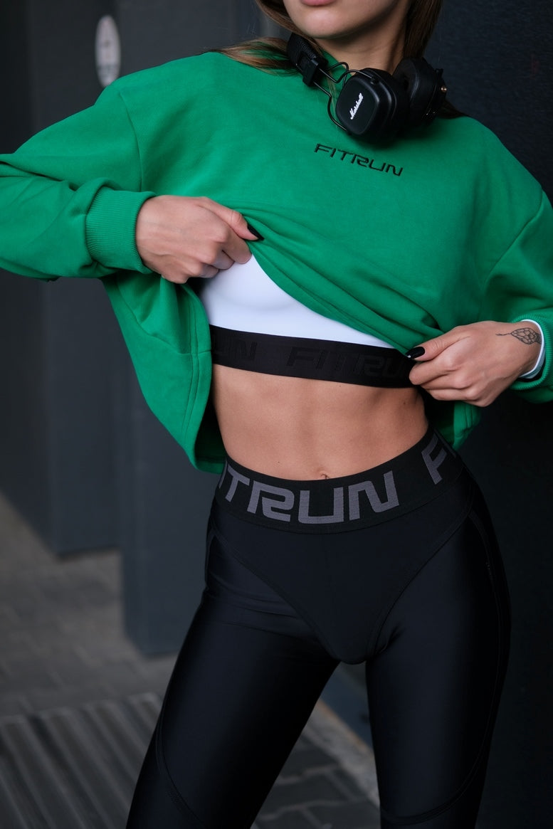 Худі FITRUN Hoodie Midi "Green"