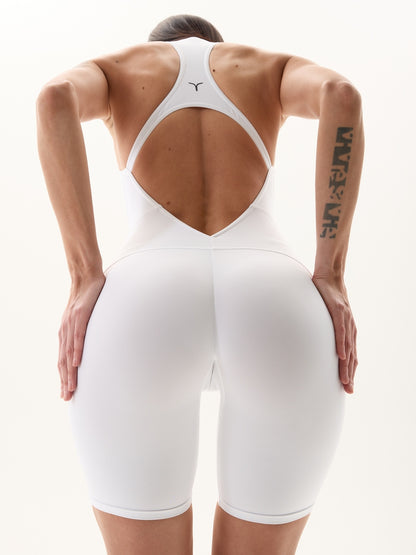 Jumpsuit FITRUN YOGA Short "White VE"