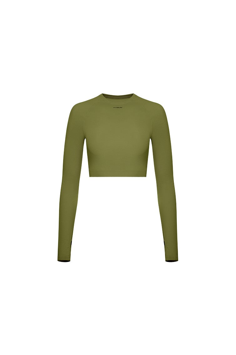 FITRUN Long Sleeve CORE "Khaki Relief"
