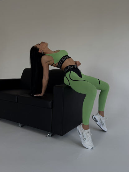 Leggings FITRUN Leggings Super Nuts "Avocado Relief"