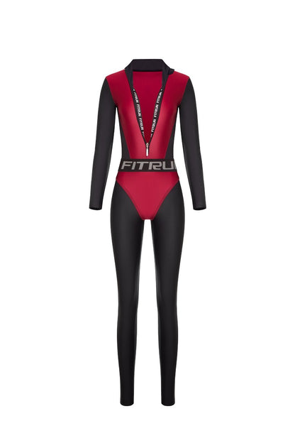 Jumpsuit FITRUN Jumpsuit Super Nuts Long "Wine Blaze"