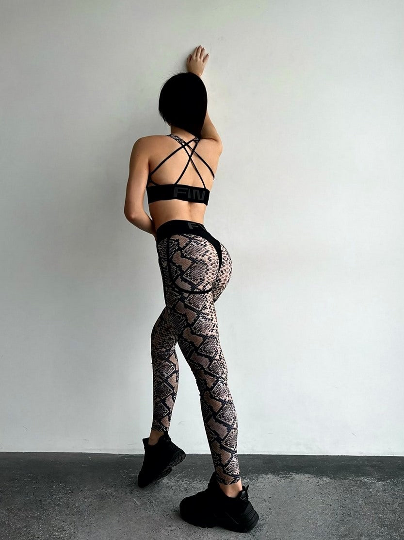 Легінси FITRUN Leggings Super Nuts "Python"