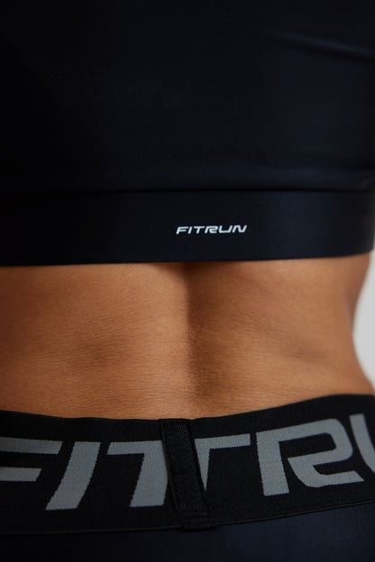 Sports Top FITRUN Top Racy "Total Black"
