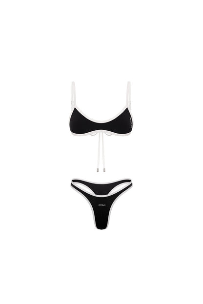 Top FITRUN BLANCA Bikini Top "Black"