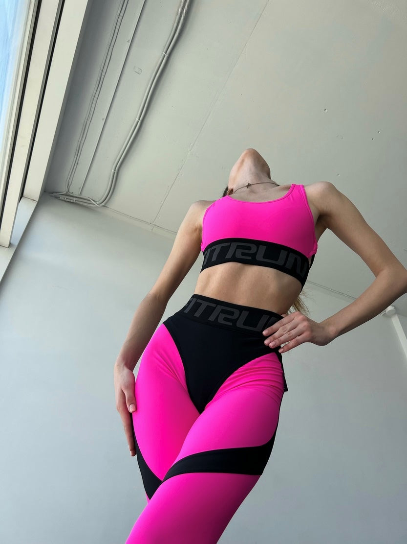 Легінси FITRUN Leggings Super Nuts Push-Up "Pink"