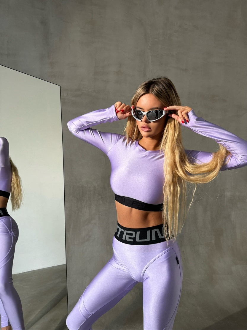 Легінси FITRUN Leggings Super Nuts Push-Up "Total Shine Lilac”