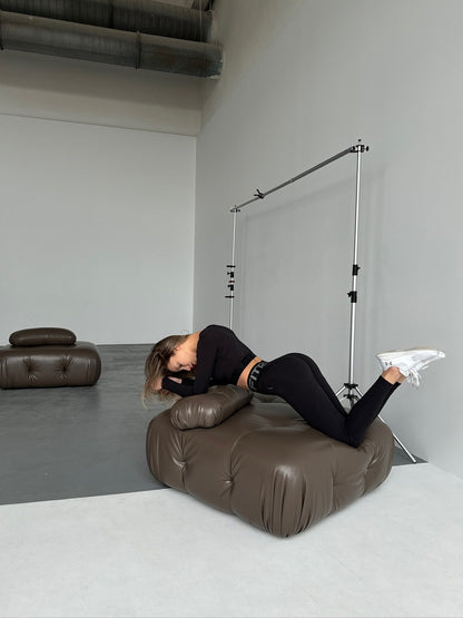 FITRUN Long Sleeve Midi "Total Black Soft"